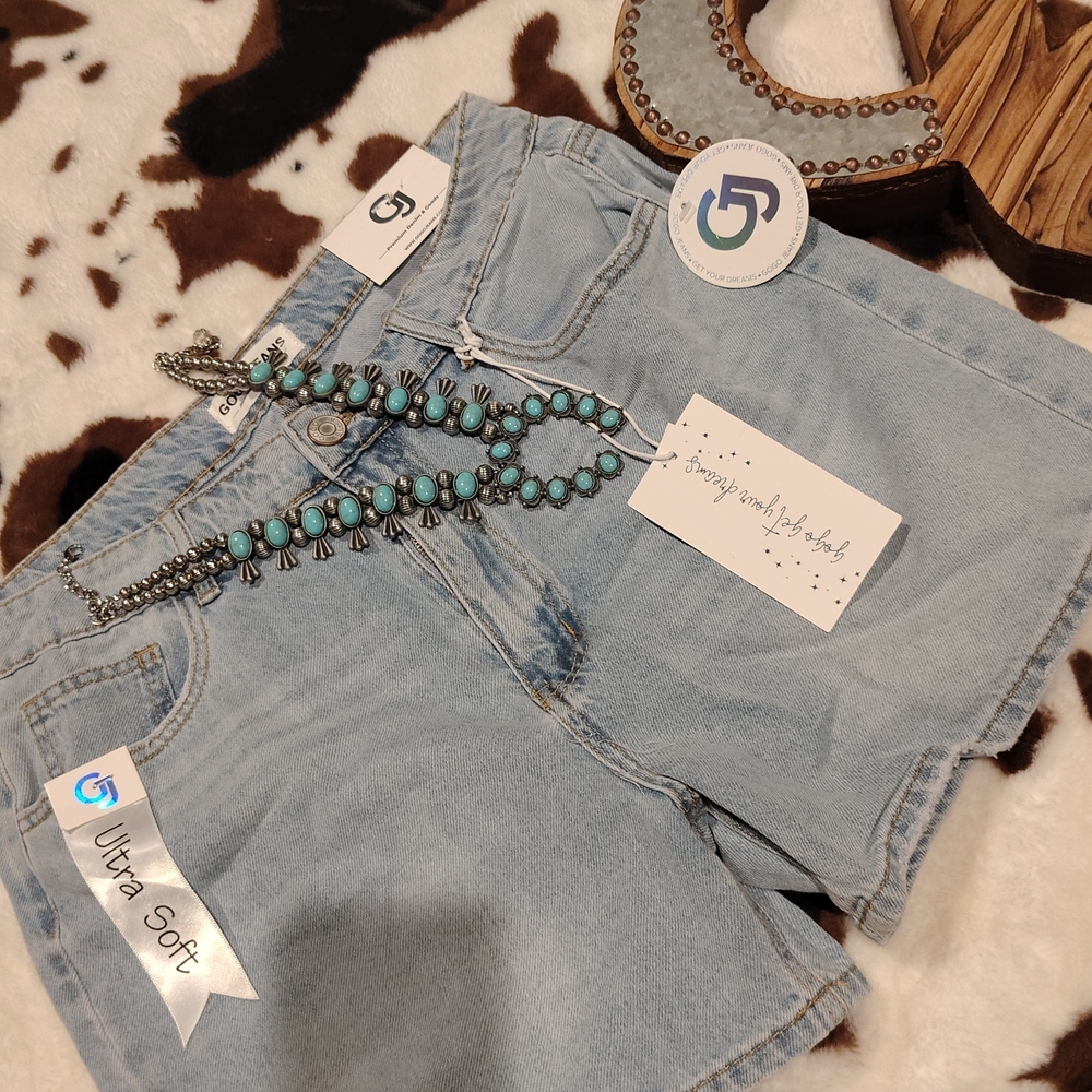 GOGO Light Blue Denim Shorts